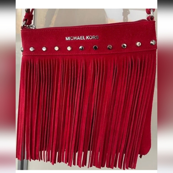 Authentic Michael kors Fringe crossbody - Picture 8 of 17